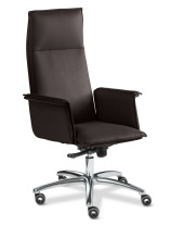Кресло Epsilon Luxe A коричневая кожа Кресло Epsilon Luxe A коричневая кожа