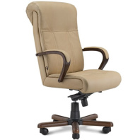 Кресло Оскар высокая спинка, крестовина дерево экокожа 1 кат Кресло Оскар высокая спинка, крестовина дерево экокожа 1 кат