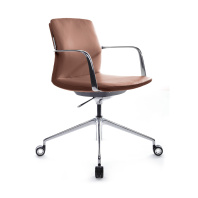 Кресло Riva Design Plaza-M FK004-B12 светло-коричневая кожа