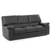 ELLA 3 Диван 3 -х местный черная кожа