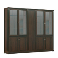 Шкаф для документов с гардеробом 5 створок Ministry Дуб шоколад Шкаф для документов с гардеробом 5 створок Ministry Дуб шоколад