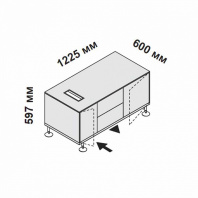 156223 - Тумбочка на ножках правосторонняя или левосторонняя Enosi Evo 156223 - Тумбочка на ножках правосторонняя или левосторонняя Enosi Evo