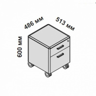 158525 IULIO - Передвижная тумба с архивным ящиком и замком 158525 IULIO - Передвижная тумба с архивным ящиком и замком