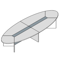 Стол переговоров овальный Ellipse 450х160 Стол переговоров овальный Ellipse 450х160