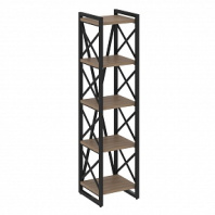 Шкаф стеллаж высокий Loft пенал на регулируемых опорах VR.L-MST.O-5.4 Шкаф стеллаж высокий Loft пенал на регулируемых опорах VR.L-MST.O-5.4