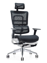 Кресло Ergo L сетка черная / каркас хром Кресло Ergo L сетка черная / каркас хром