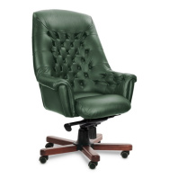 Кресло Multi-Office Zurich A зеленая кожа