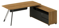 Стол письменный Lido DU88R.200180 Орех (S-53)/Антрацит (S-59)