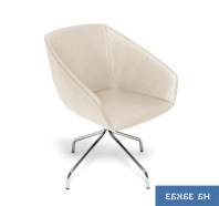 ALMA Кресло 5-луч бежевая кожа