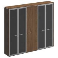 Шкаф с высоким стеклом + для одежды узкий + с высоким стеклом Orion ВЛ 361-1 ДТ Шкаф с высоким стеклом + для одежды узкий + с высоким стеклом Orion ВЛ 361-1 ДТ