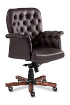 Кресло Messina B кожа коричневая Кресло Messina B кожа коричневая