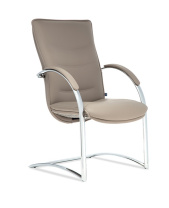 Кресло Teodor с низкой спинкой на полозьях в ткани 1 категории Кресло Teodor с низкой спинкой на полозьях в ткани 1 категории