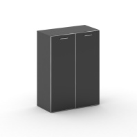 Шкаф широкий средний Fresco FR.ST-204 black