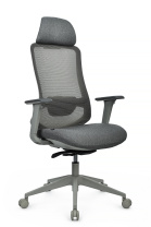 Кресло Genzo 8321H-BK сетка серая
