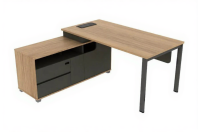 Стол письменный Lido DU86L160155 Светлый орех (S-83)/Антрацит (S-59) Стол письменный Lido DU86L160155 Светлый орех (S-83)/Антрацит (S-59)