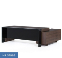 LAVA Стол на опорной тумбе 203 127 DD/12/DD/DD.09 Табак/Черный глянец LAVA Стол на опорной тумбе 203 127 DD/12/DD/DD.09 Табак/Черный глянец