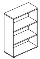 Стеллаж средний МР 9460  Стеллаж средний МР 9460