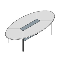 Стол переговоров овальный Ellipse 270х130  Стол переговоров овальный Ellipse 270х130
