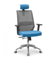 Кресло Aero 1D H c подголовником сетка/ткань TW черная B01/черная TW01 Кресло Aero 1D H c подголовником сетка/ткань TW черная B01/черная TW01