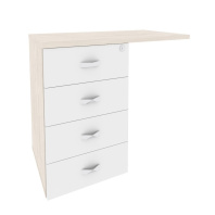 Тумба приставная (TIP-ON) (универсальная л/пр) Onix O.TPU-4 TIP