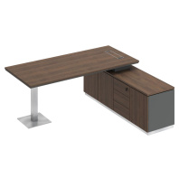 Стол письменный на опорной тумбе City СИ 102 левый/правый