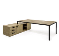 Стол руководителя ENZO 109 102 ECL-L 01 Эвкалипт / Черный Стол руководителя ENZO 109 102 ECL-L 01 Эвкалипт / Черный