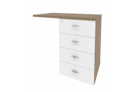 Тумба приставная (универсальная л/пр) Onix O.TPU-4 Тумба приставная (универсальная л/пр) Onix O.TPU-4