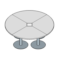 Стол переговоров круглый Skandi D200