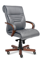 Кресло Multi Office Basel B серая кожа Кресло Multi Office Basel B серая кожа