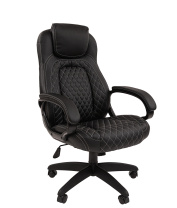 Кресло  Chairman CH 432 экокожа черная