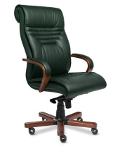 Кресло Multi Office Basel A зеленая кожа Кресло Multi Office Basel A зеленая кожа