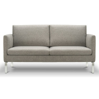 Диван двухместный Otto опоры хром в ткани 1 категории