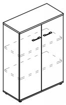 Шкаф средний закрытый Alta МР 9464 Шкаф средний закрытый Alta МР 9464