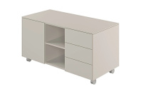 Тумба под оргтехнику 3-х секционная Атлас NZ-0233.GS.GS  Тумба под оргтехнику 3-х секционная Атлас NZ-0233.GS.GS