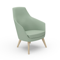 Кресло NARA (опоры - деревянные ножки, натуральный дуб) Кресло NARA (опоры - деревянные ножки, натуральный дуб)