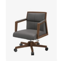 SQUARE S712M Кресло деревянная крестовина M кожа