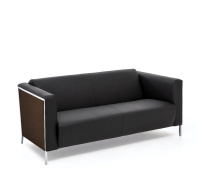 VISPO Wood 2м диван кожа орех