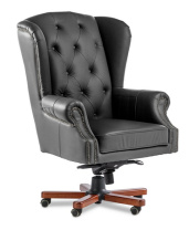 Кресло Multi-Office Gent черная кожа