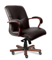 Кресла Multi Office Mercury B коричневая кожа