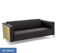 VISPO Wood 3м диван кожа дуб светлый