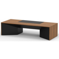 Стол руководителя на двух опорных тумбах Status ET88.300120 шпон дерева + черный лак Стол руководителя на двух опорных тумбах Status ET88.300120 шпон дерева + черный лак