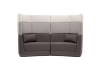 Модульный диван двухместный Element h.1380 с высокой спинкой в ткани 1 категории