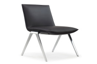 KAYAK Кресло lounge черный экокожа