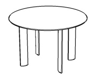 Стол для переговоров круглый Glassline D100 Стол для переговоров круглый Glassline D100