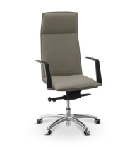 Кресло Соло экокожа экокожа премиум серо-коричневая CN6