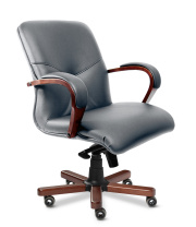 Кресла Multi Office Mercury B серая кожа