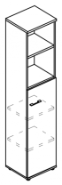 Шкаф для документов узкий Alta МР 9482  Шкаф для документов узкий Alta МР 9482
