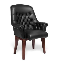 Кресло Zurich BD черная кожа