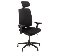 Кресло DION 870 1D black SLW 50 headrest ткань черная Кресло DION 870 1D black SLW 50 headrest ткань черная