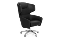 Кресло Profoffice Vento VIP Черная кожа  Кресло Profoffice Vento VIP Черная кожа